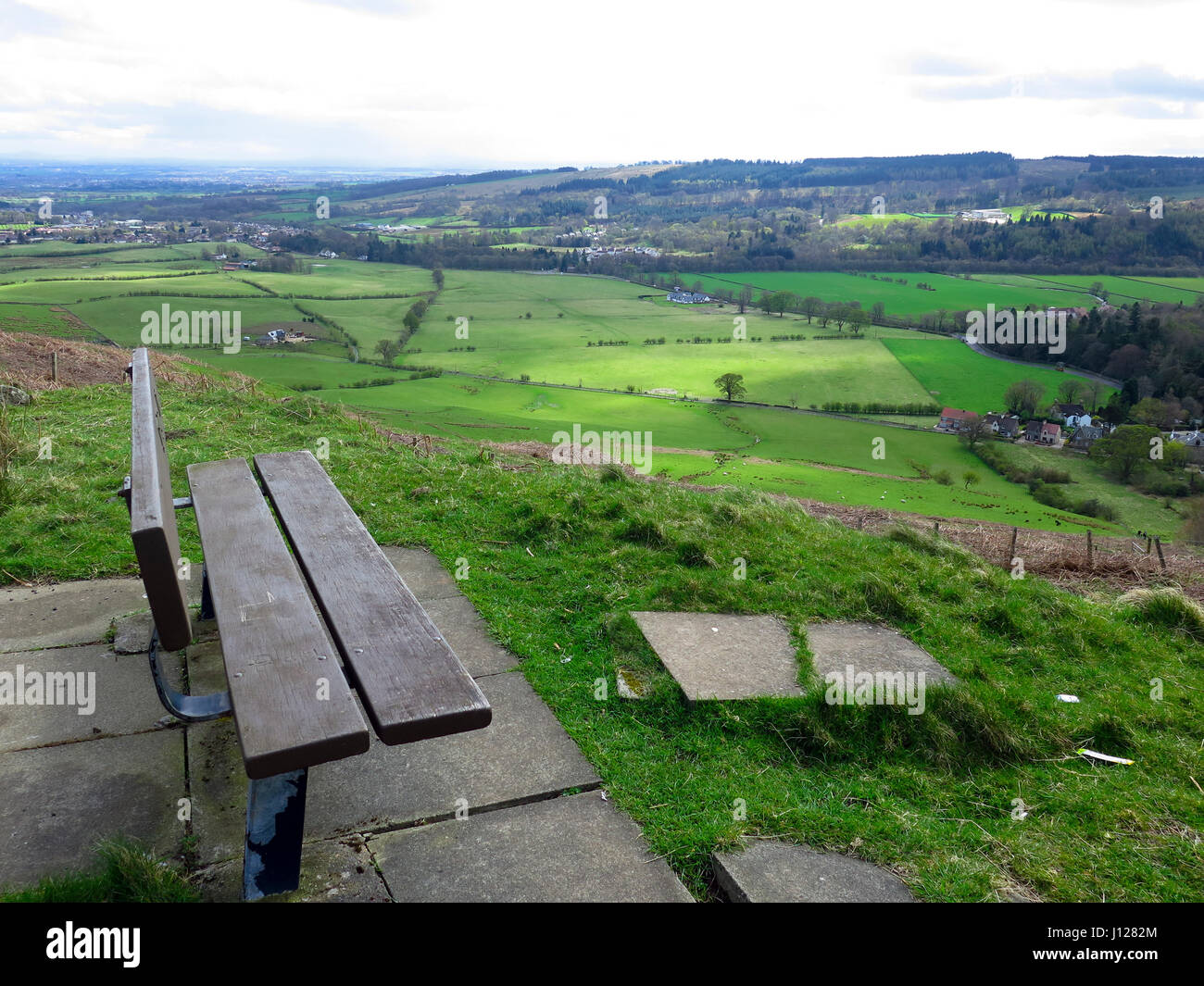 View from Crow Road Car Park In The Sky East Dunbartonshire Stock Photo