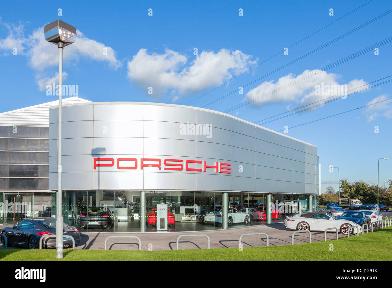 Porsche Car Showroom, Nottingham, England, UK Stock Photo