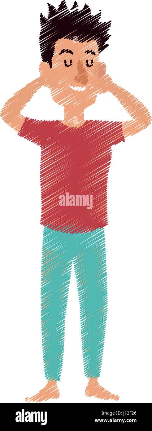 happy man with closed eyes icon image Stock Vector Image & Art - Alamy