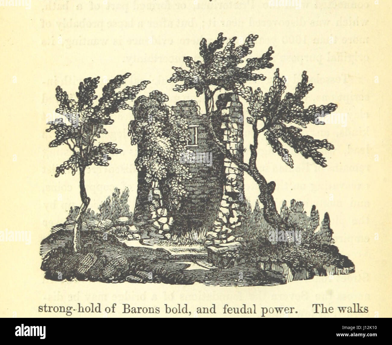 [Memorials of Shrewsbury, being a concise description of the town and its environs. Adapted as a general guide .. With ... engravings.] Stock Photo