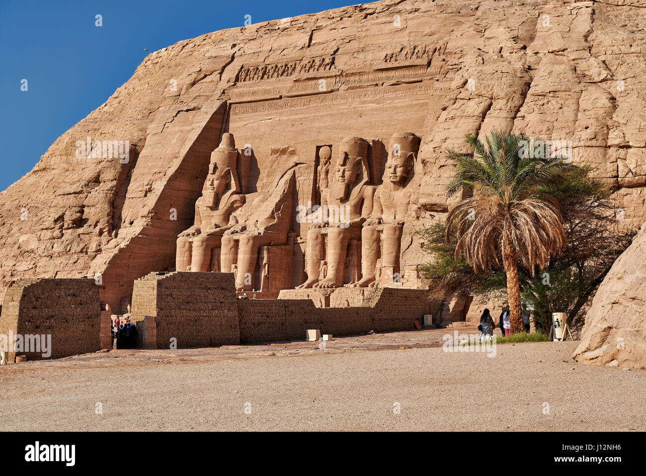 Great Temple of Ramesses II, Abu Simbel temples, Egypt, Africa Stock ...