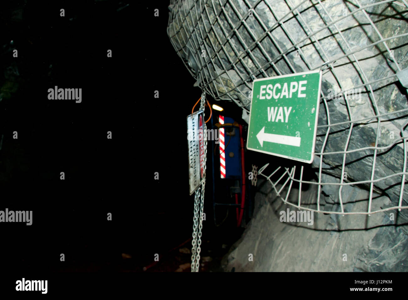 Underground Mine Escapeway Tunnel Stock Photo Alamy