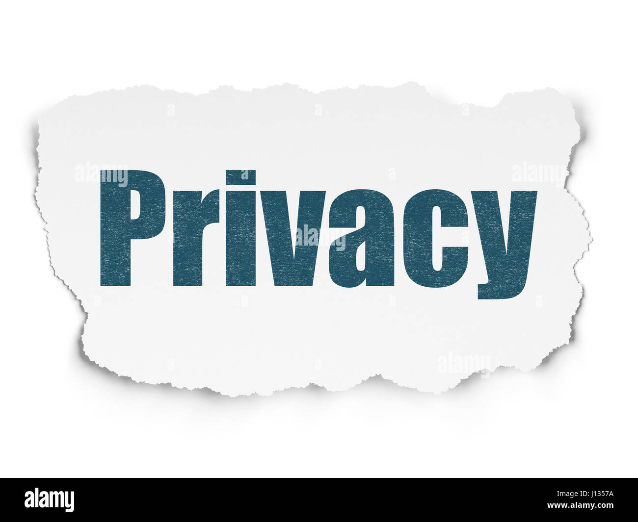 Protection concept: Privacy on Torn Paper background Stock Photo - Alamy