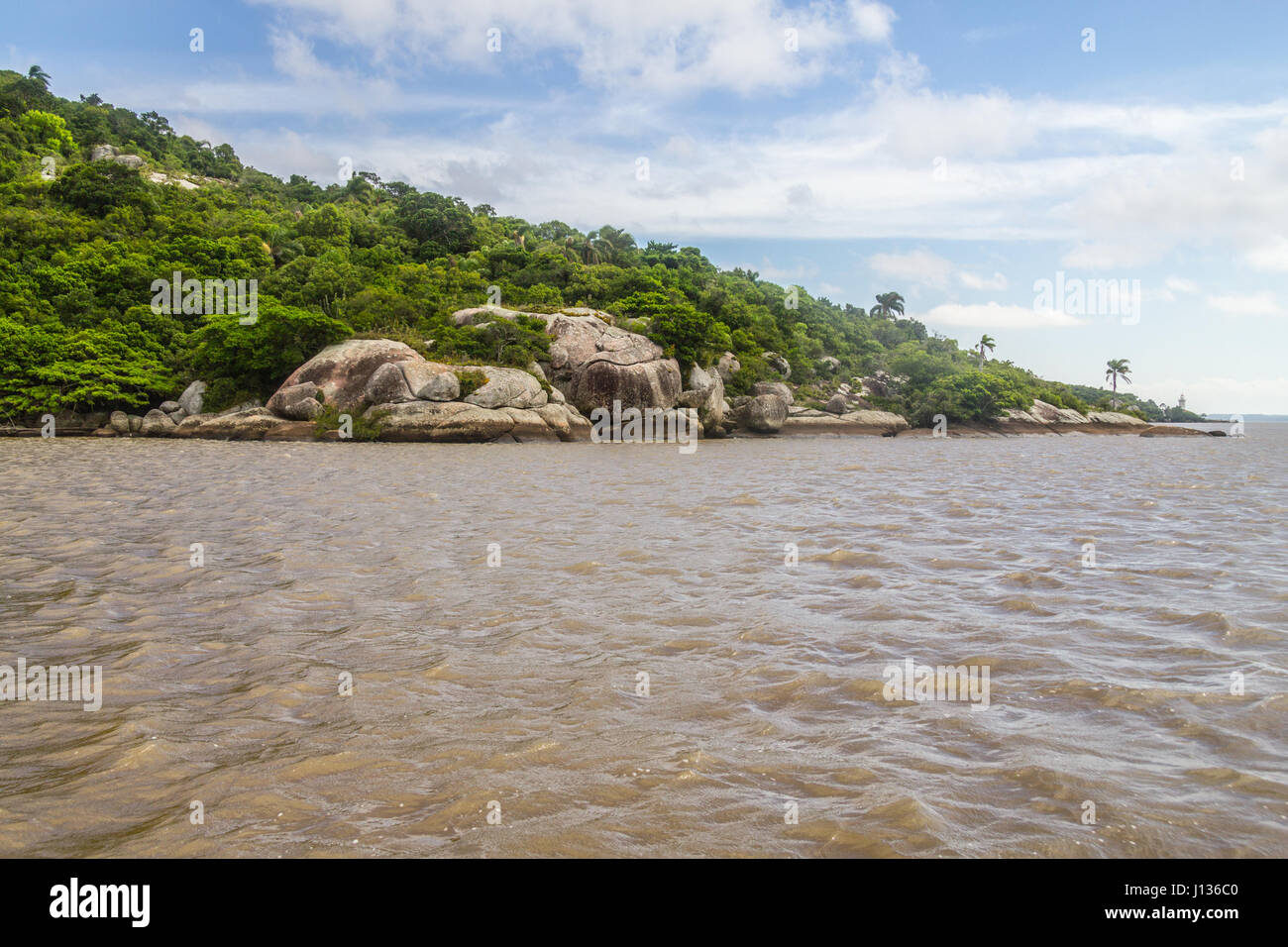 Guaiba Lake With Tropical Forest Itapua Viamao Rio Grande Do Sul Stock Photo Alamy