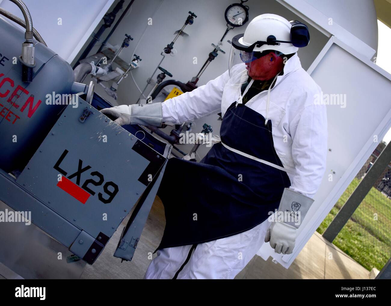 James Baldwin, 733rd Logistics Readiness Squadron fuels facilities