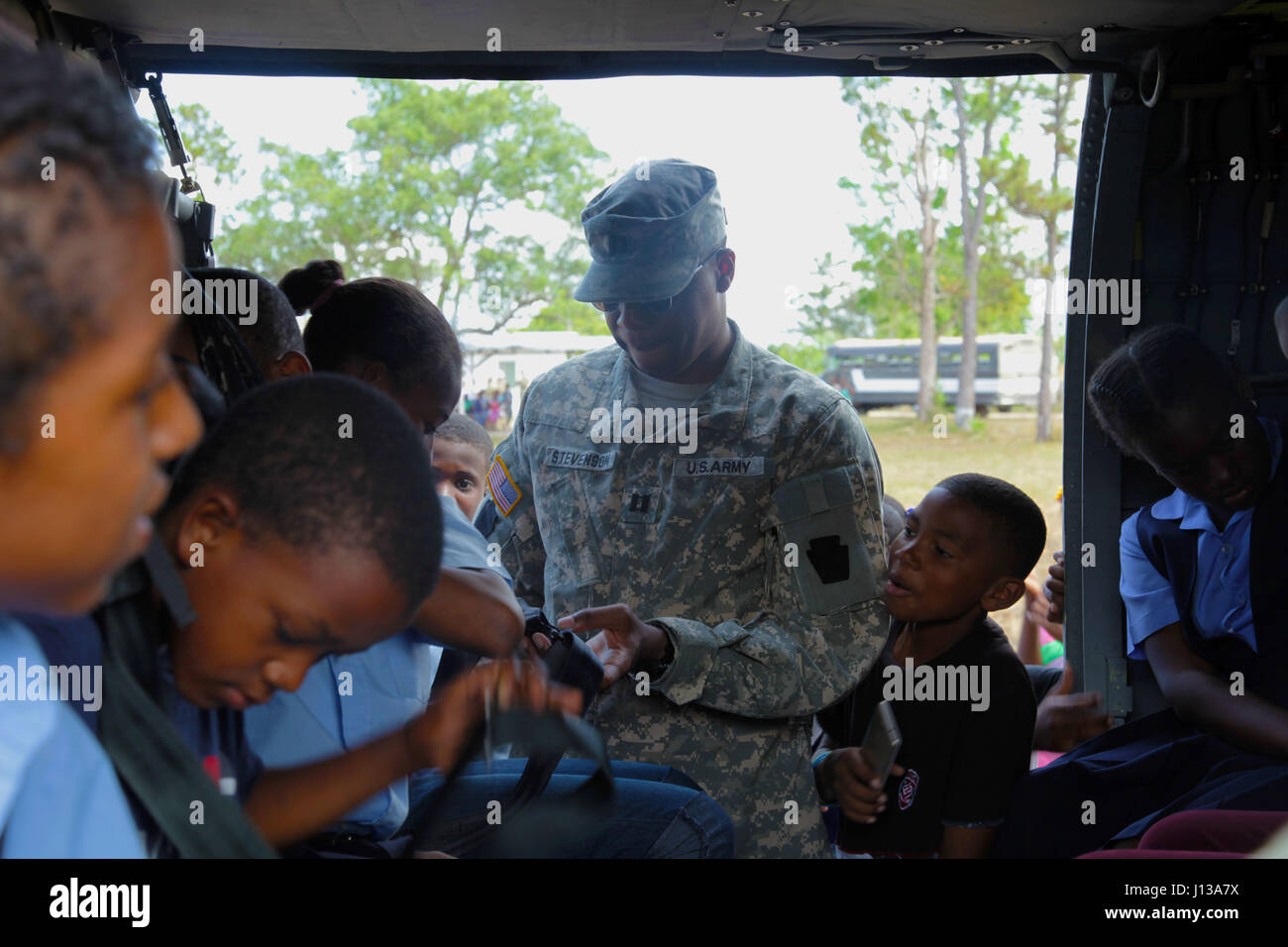 Capt. Andre Stevenson, with the 1/150th Assault Helicopter Battalion