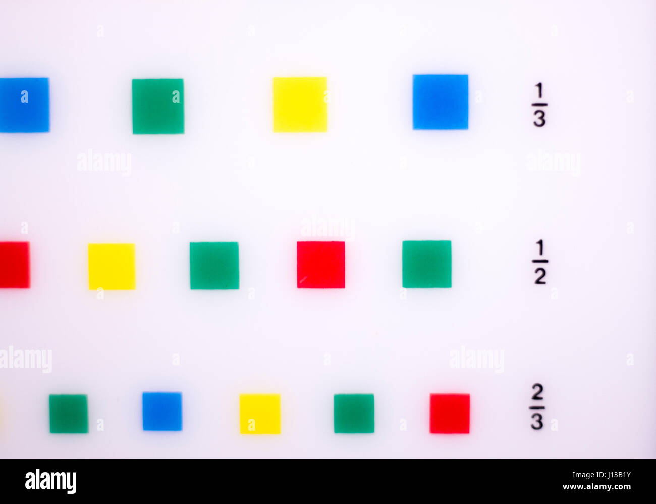 Opticians ophthalmology and optometry eye test chart to test sight and vision for patients with