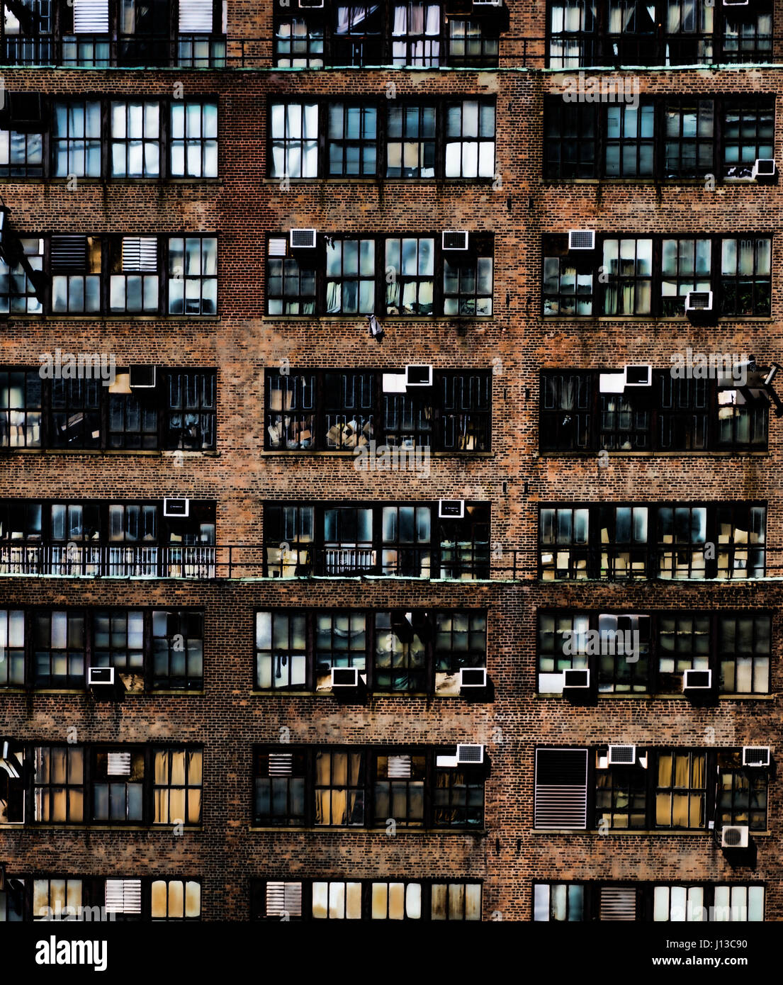 Apartment building in New York City Stock Photo