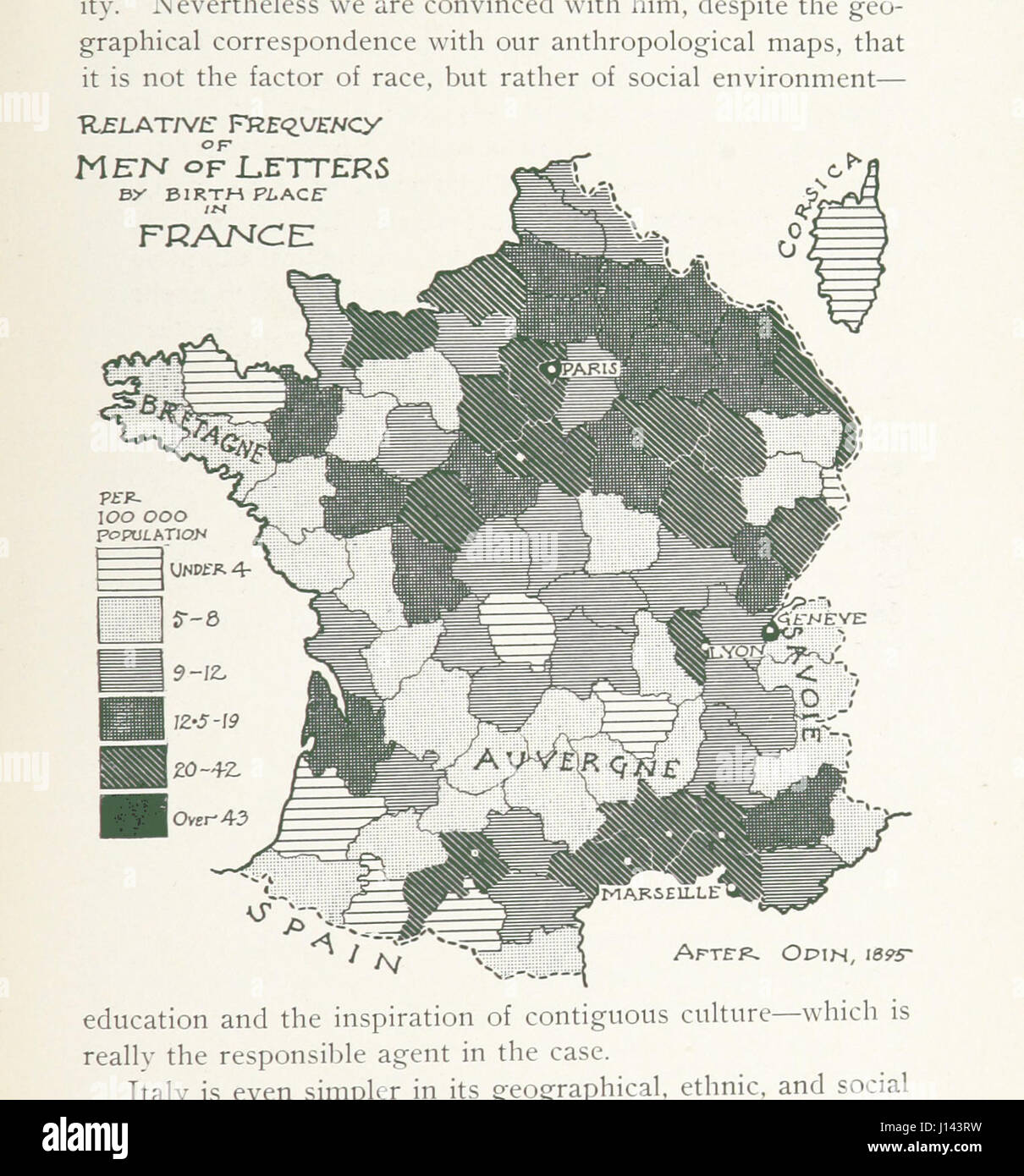 This image from the sociological study 'The Races of Europe' depicts ...