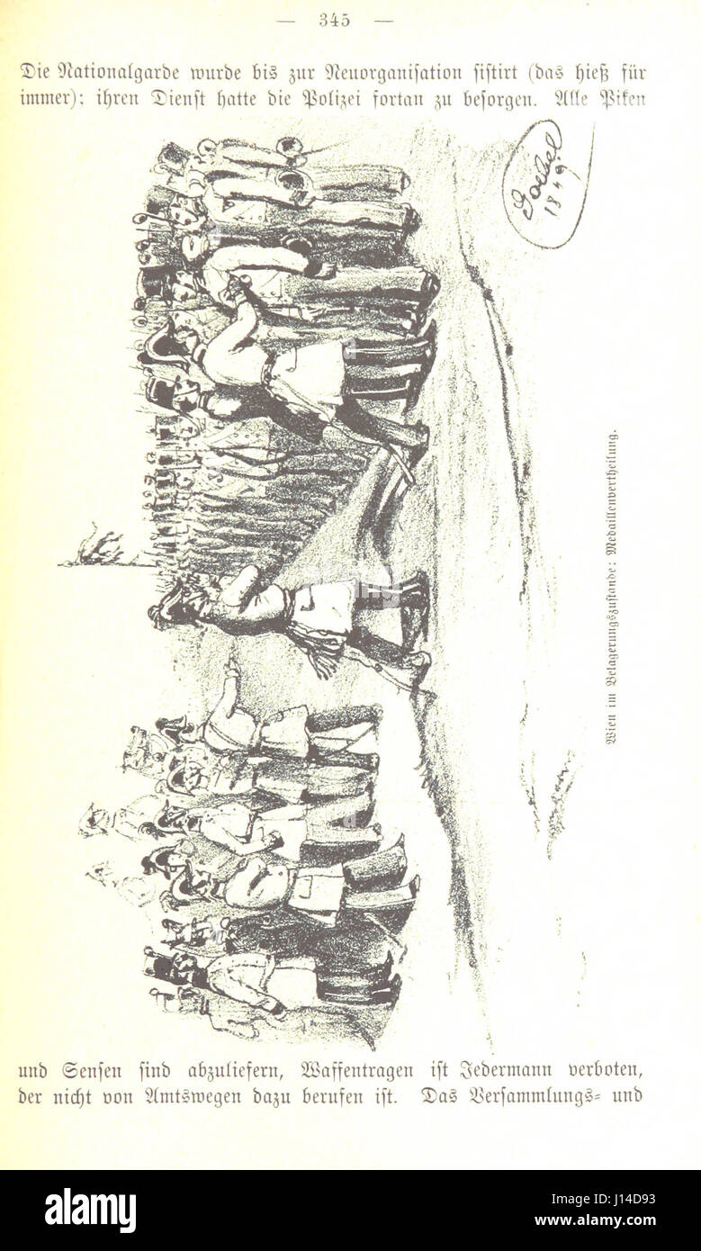 Geschichte der Wiener Revolution im Jahre 1848 Stock Photo Alamy