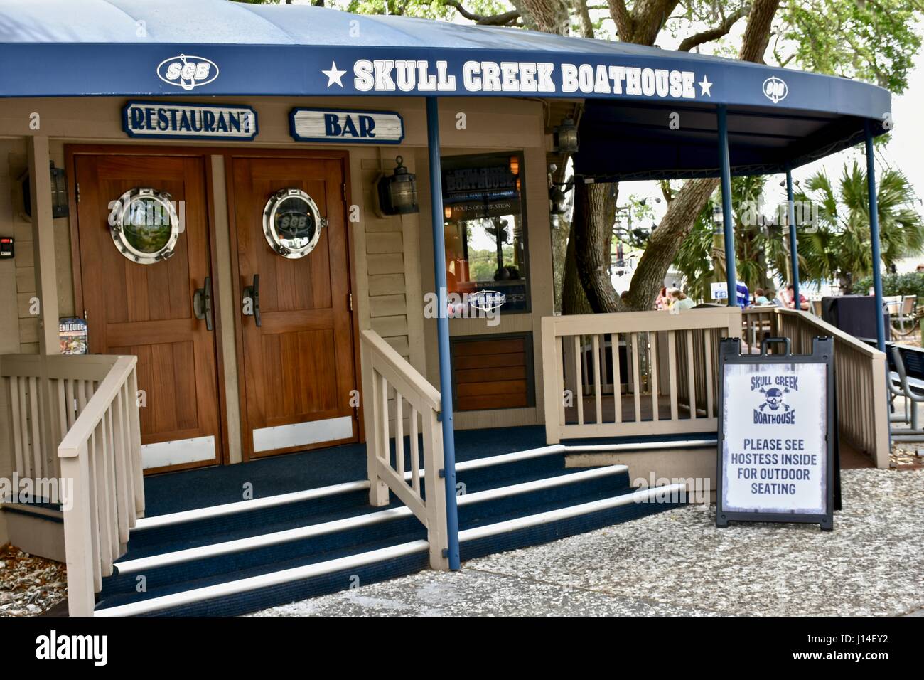 Skull Creek Boathouse restaurant Hilton Head island, South Carolina Stock Photo Alamy