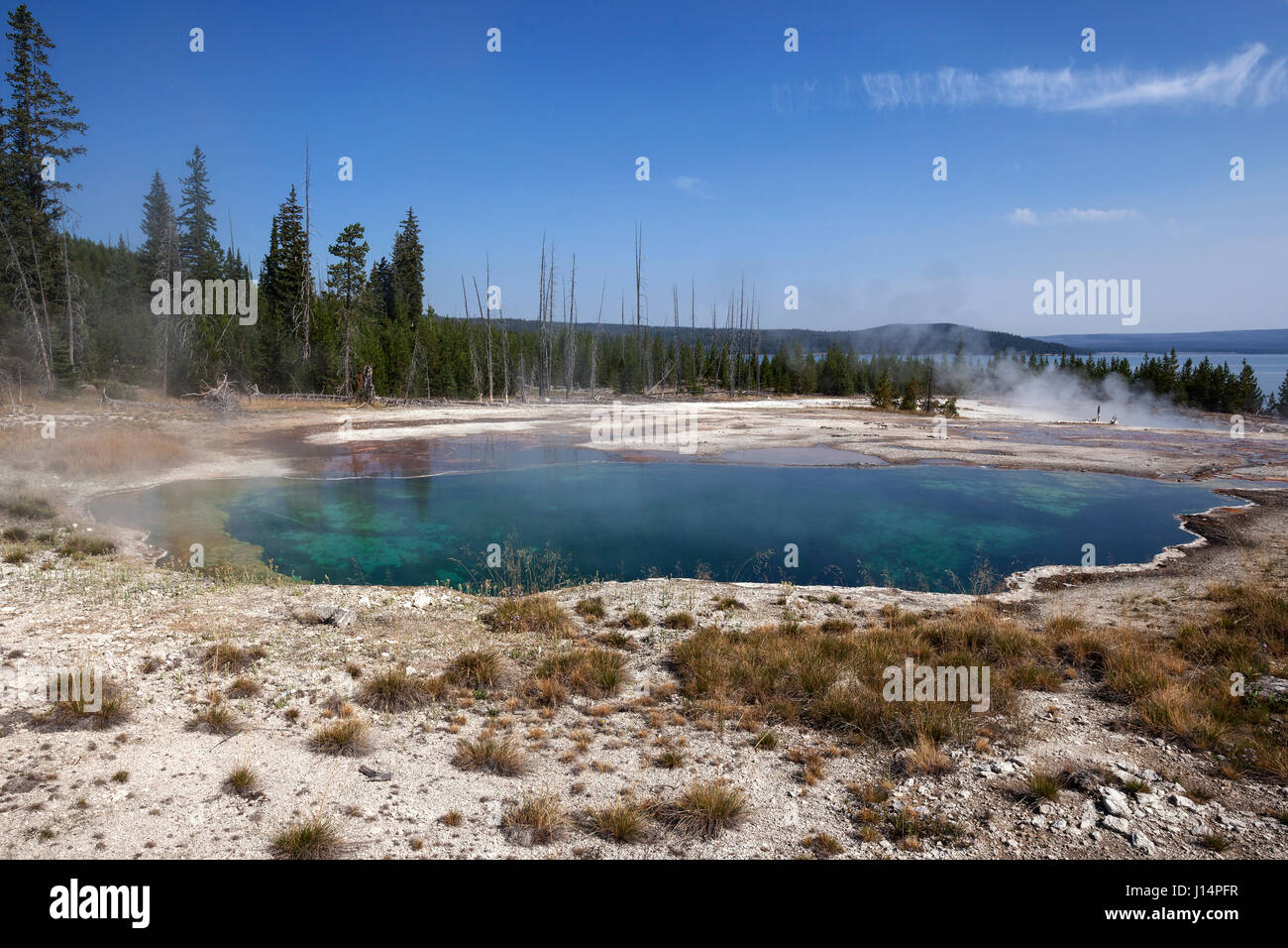 Yellowstone west thumb hi-res stock photography and images - Alamy