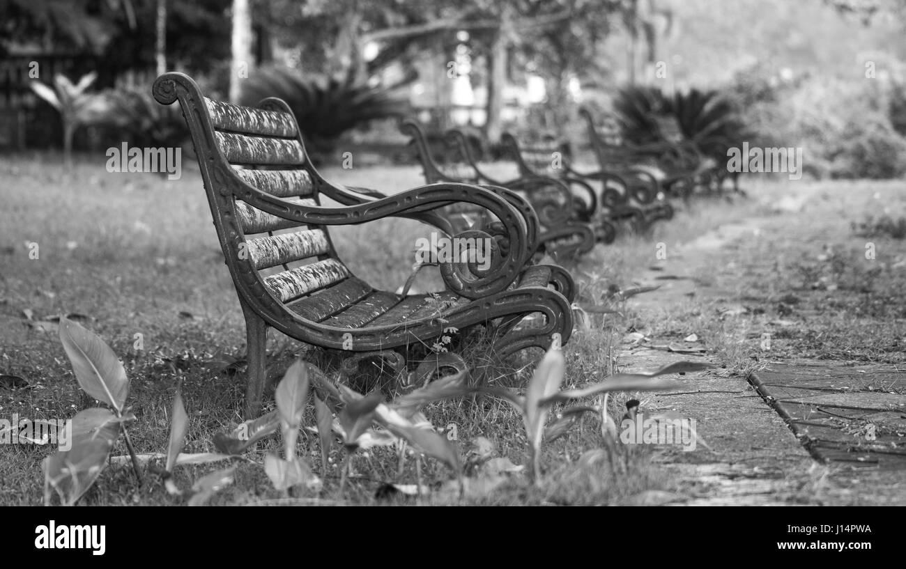 Waiting Benches Stock Photo