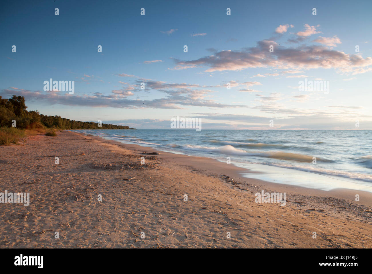 Boiler Beach on Lake Huron, Ontario, Canada. Near the town of Kincardine Stock Photo