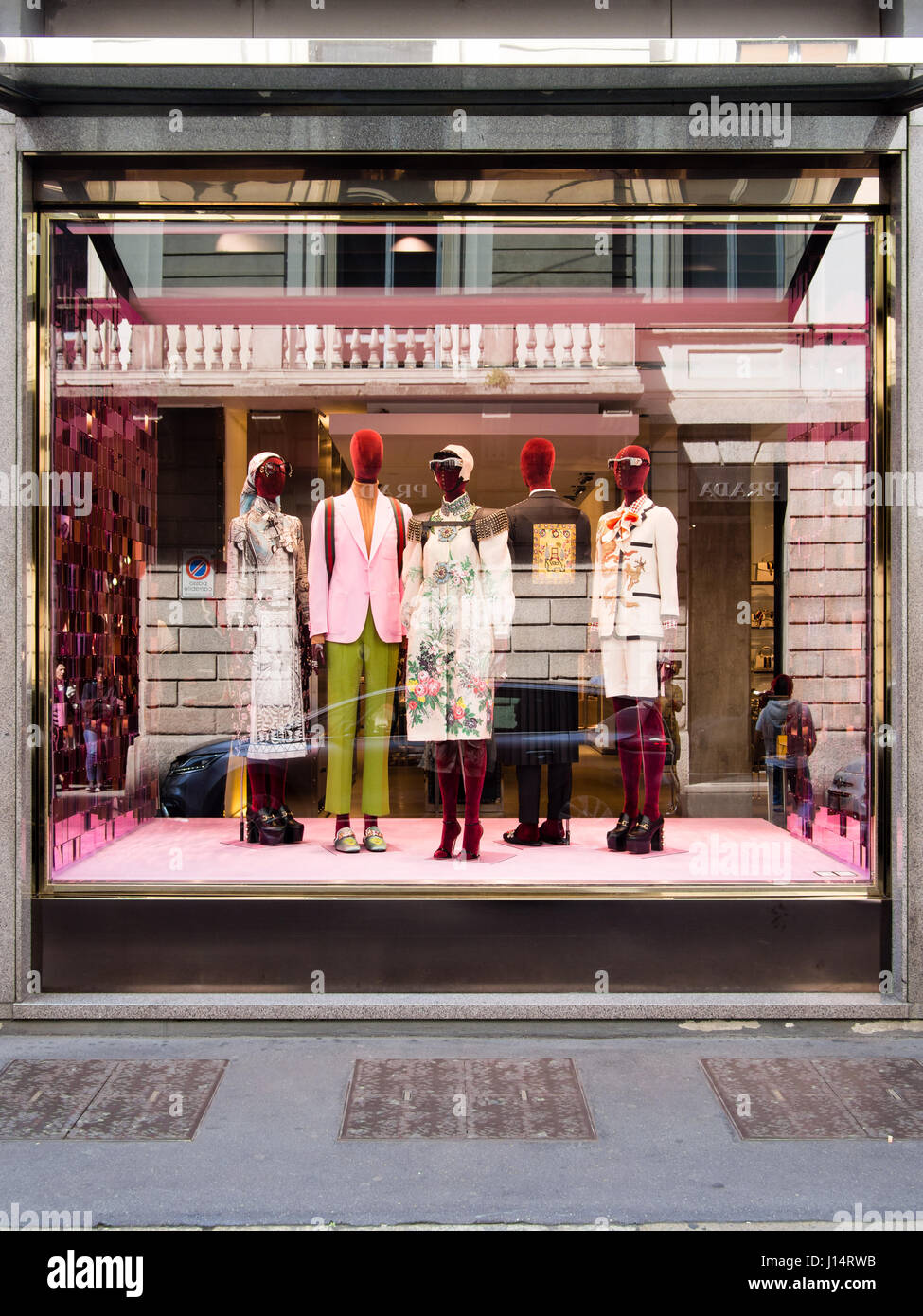 Gucci shop in Via Montenapoleone , Milano Italy Stock Photo - Alamy