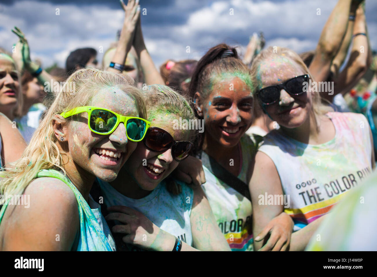 Color run powder hi-res stock photography and images - Alamy