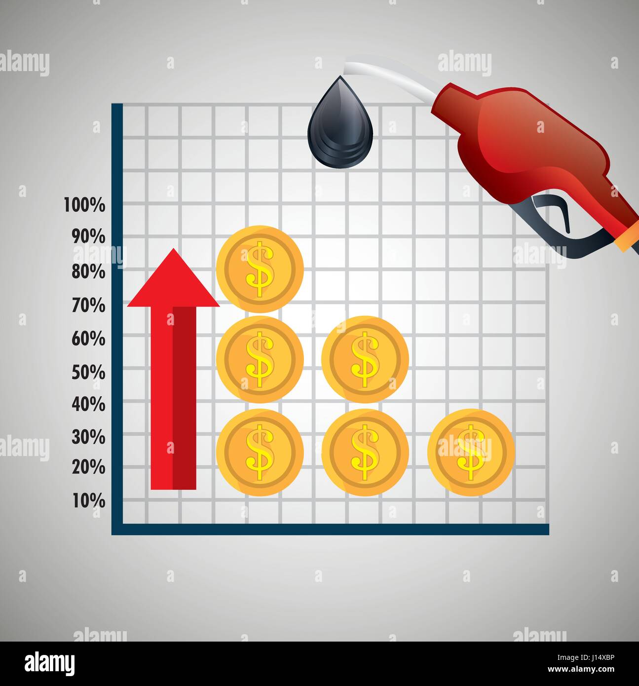 oil prices infographics icon Stock Vector