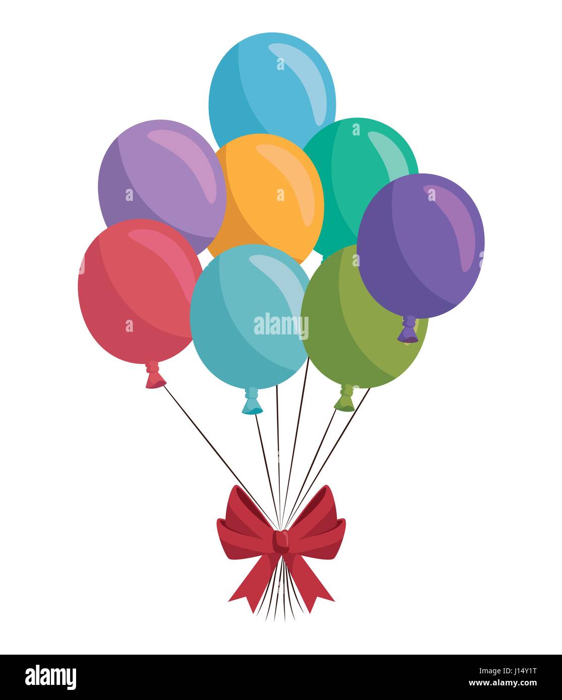 happy birthday balloons air party Stock Vector Image & Art - Alamy