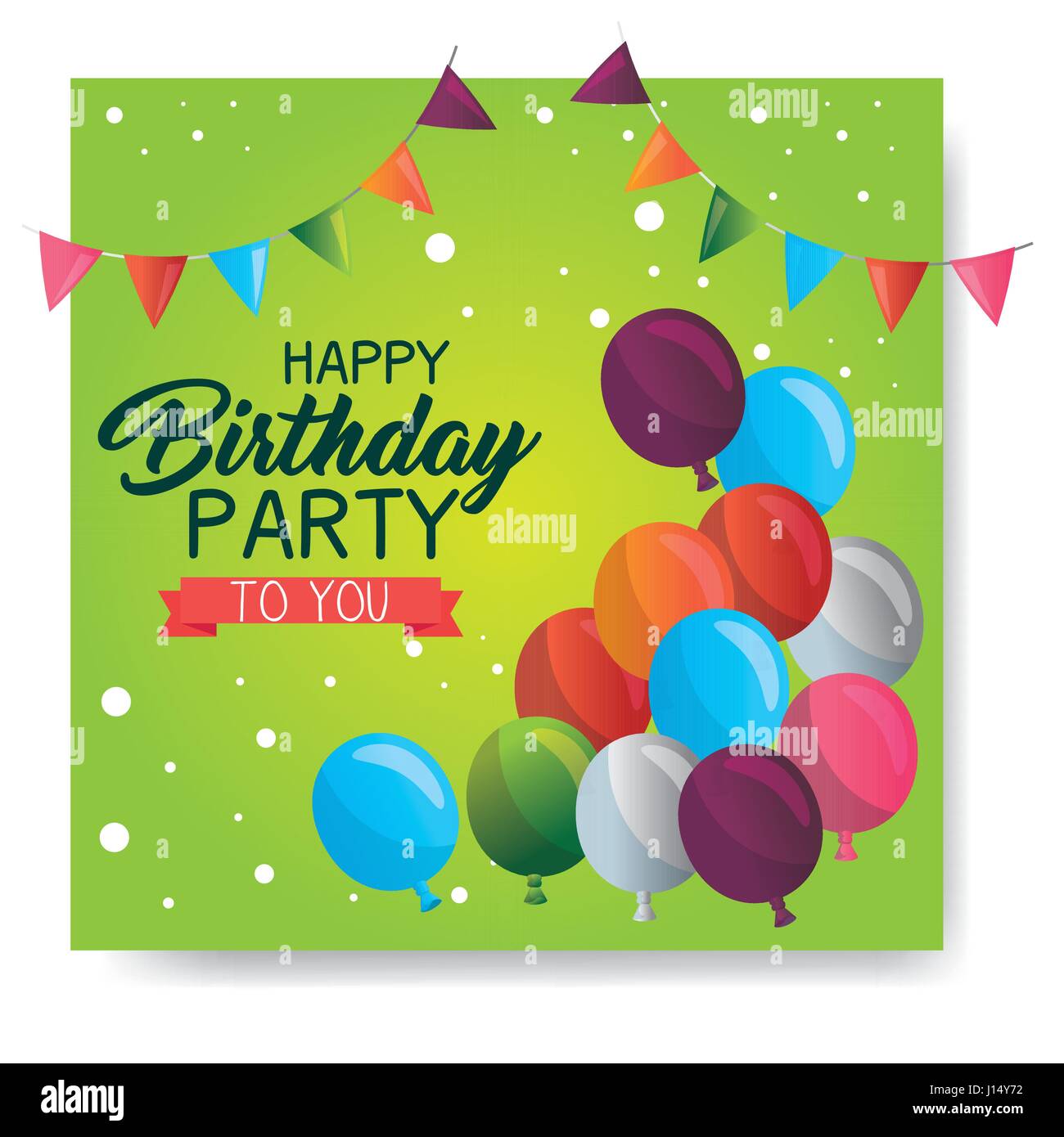happy birthday balloons air party Stock Vector Image & Art - Alamy