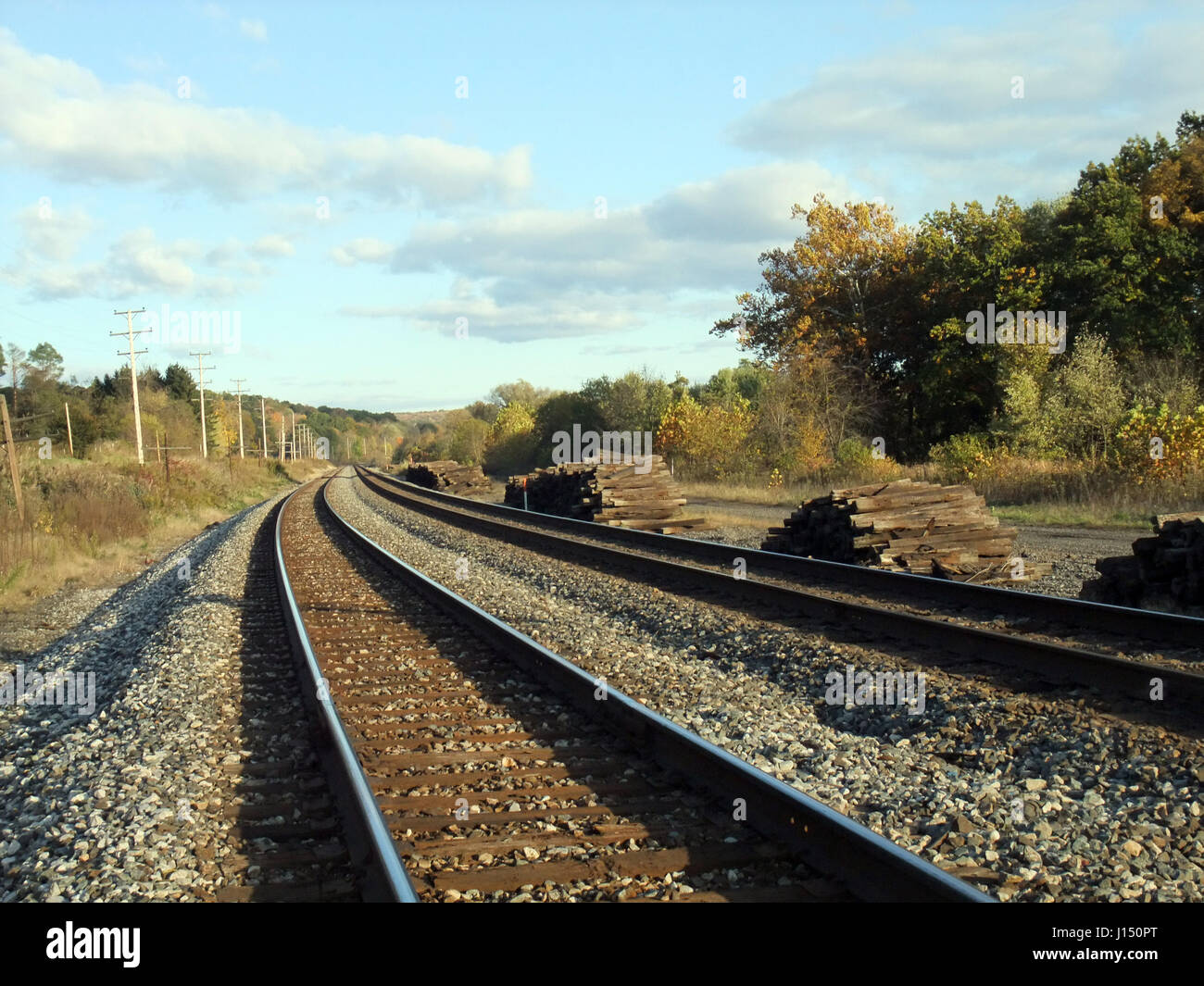 Scenic Rail Road Stock Photo