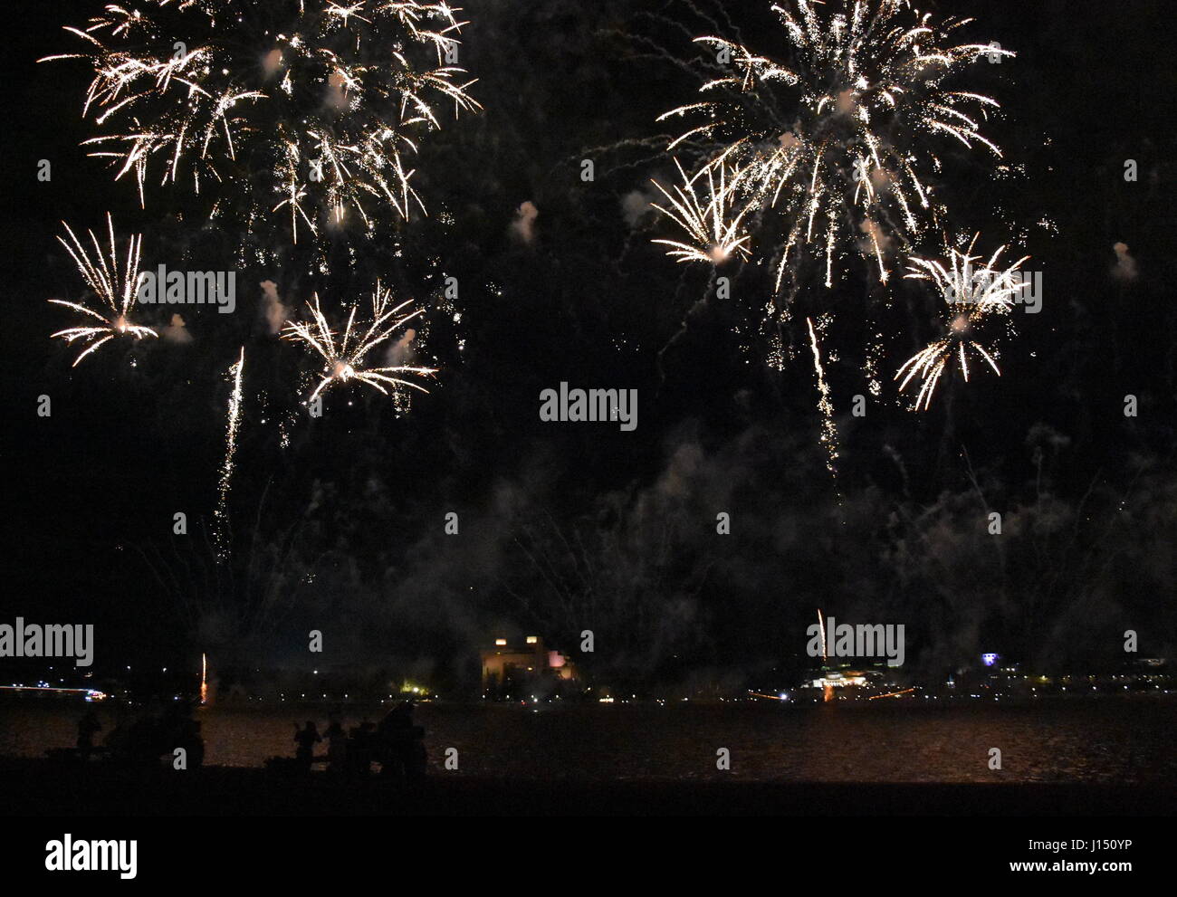 Skyfire 2017 in Canberra, Australia. Fireworks during Canberra's annual