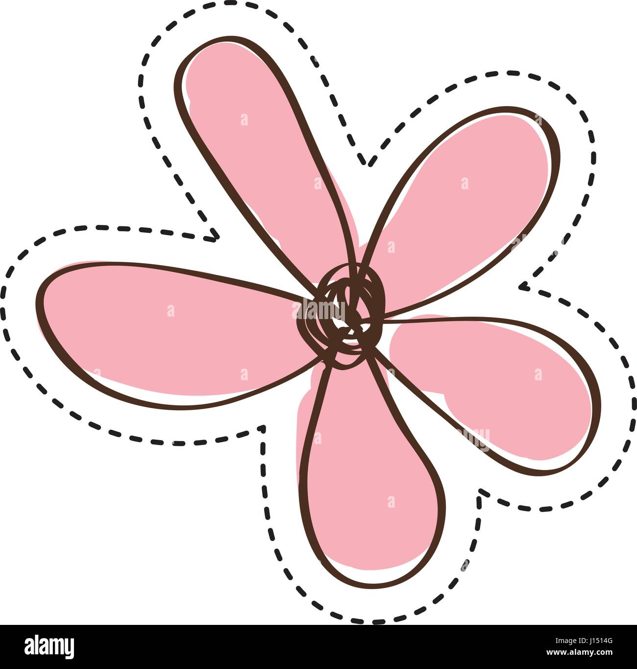 cute flower isolated icon Stock Vector Image & Art - Alamy