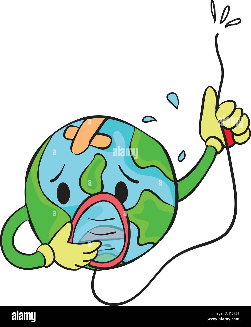 Save the earth drawing hi-res stock photography and images - Alamy