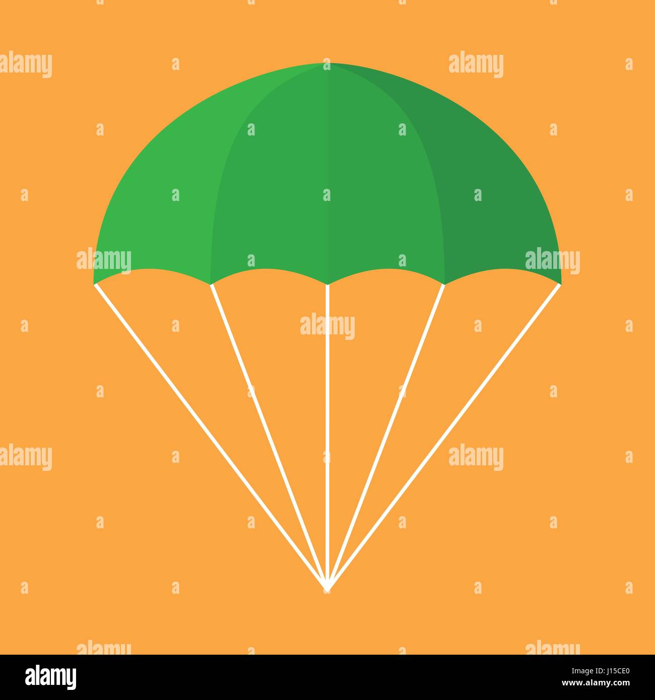 Orange parachute Stock Vector Images - Alamy