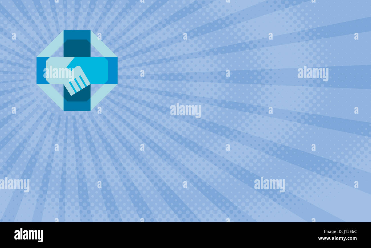 Blue octagon pharmacy business card hires stock photography and images