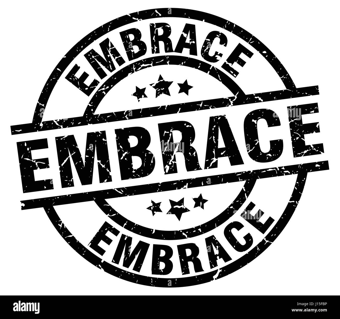 embrace round grunge black stamp Stock Vector Image & Art - Alamy