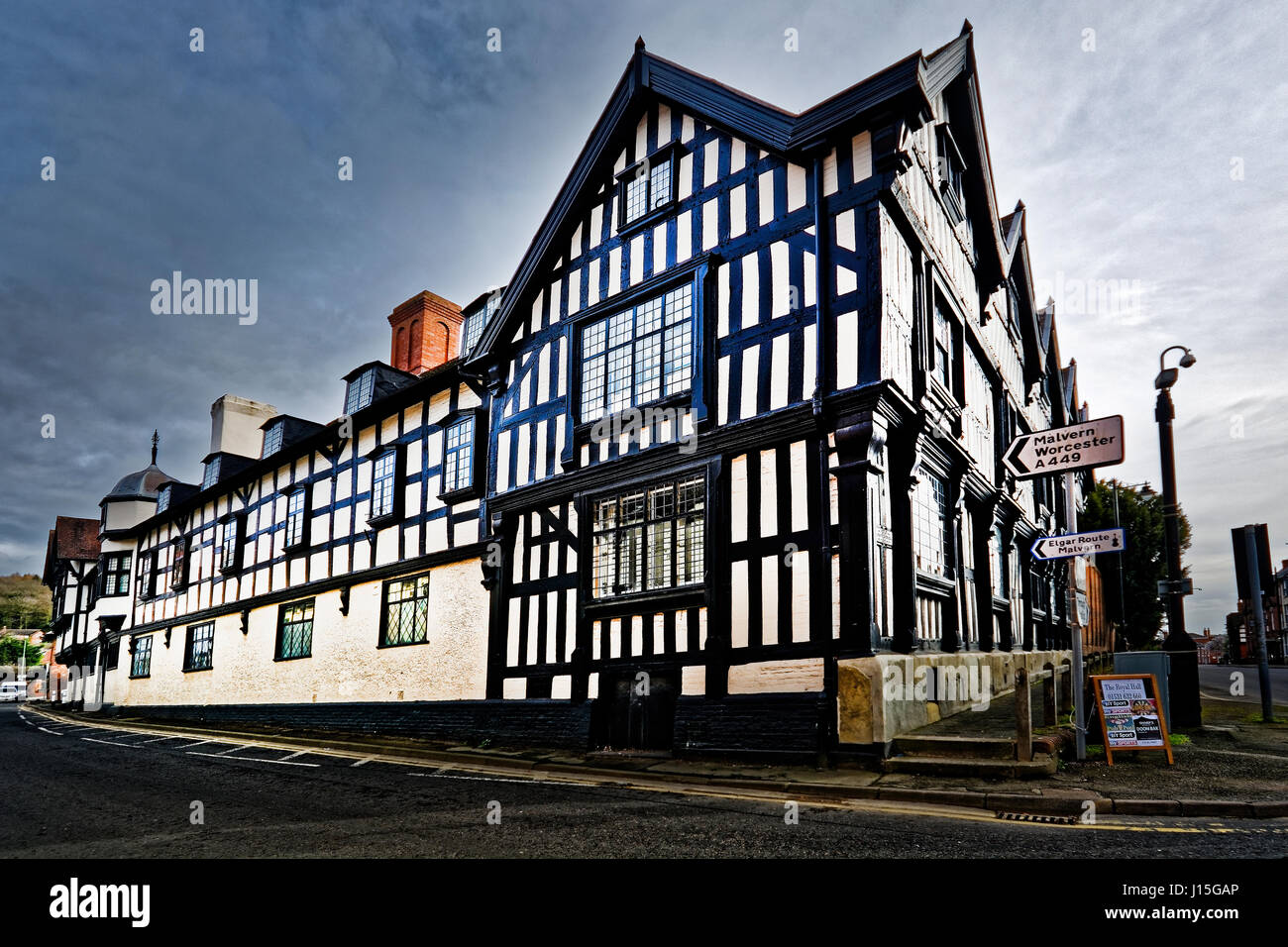 In the Herefordshire town, Ledbury Park is a late 16th century timber