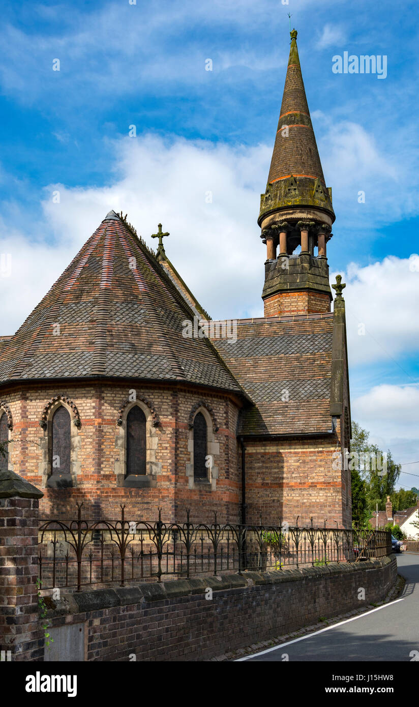 The Church of St. Mary the Virgin, Jackfield, Shropshire, England, UK.  Sir Arthur Bloomfield, 1863. Stock Photo