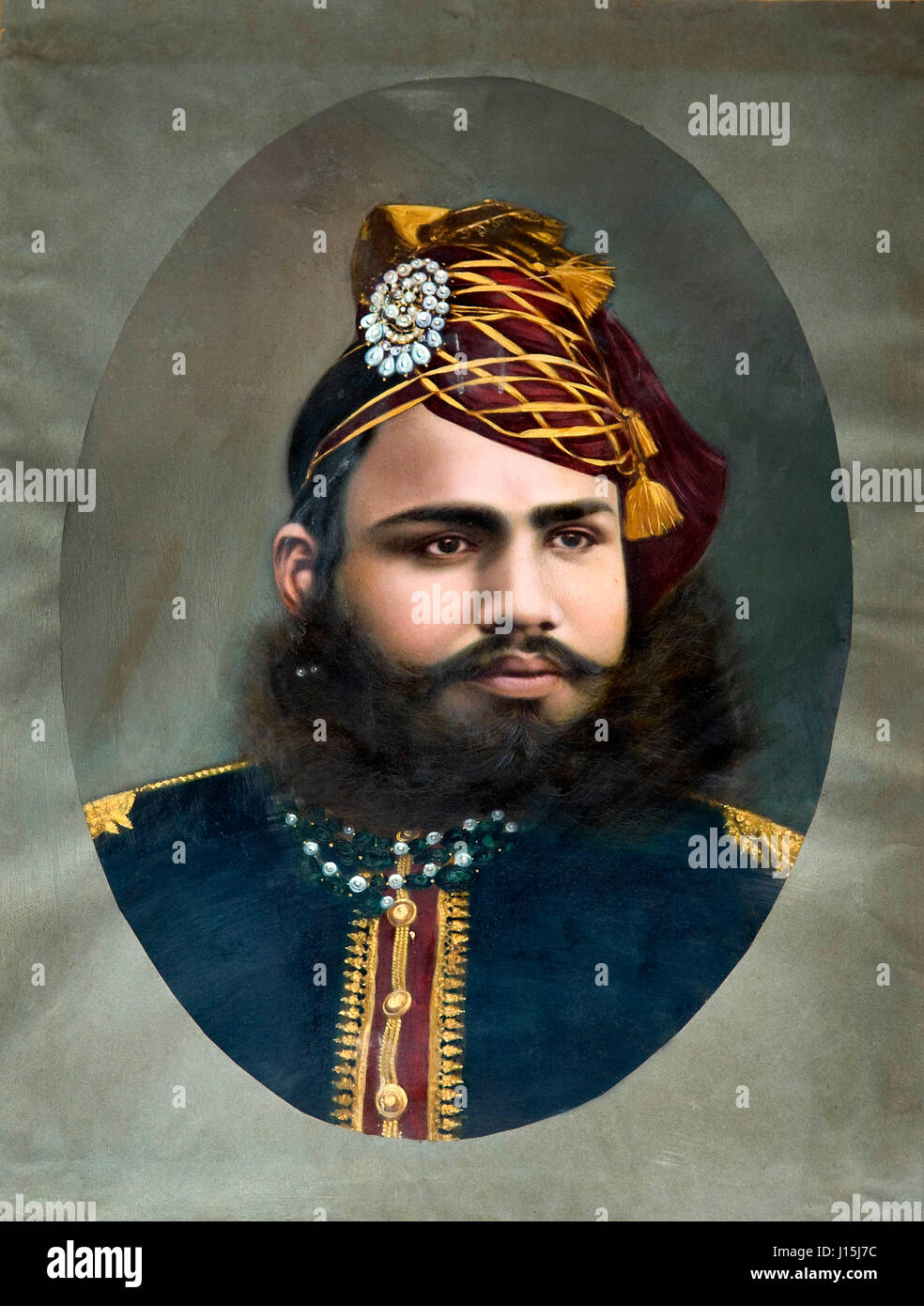 Sawai madhav singh painting, jaipur temple, mathura, uttar pradesh