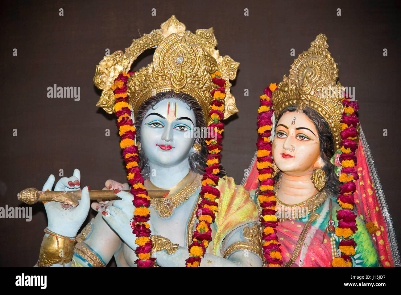 Radha krishna status, vrindavan, uttar pradesh, india, asia Stock Photo