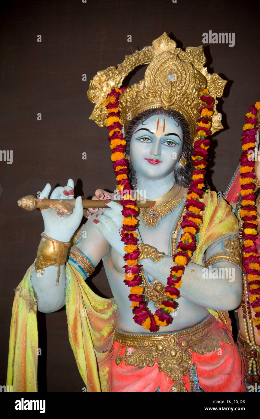 Krishna status, vrindavan, uttar pradesh, india, asia Stock Photo
