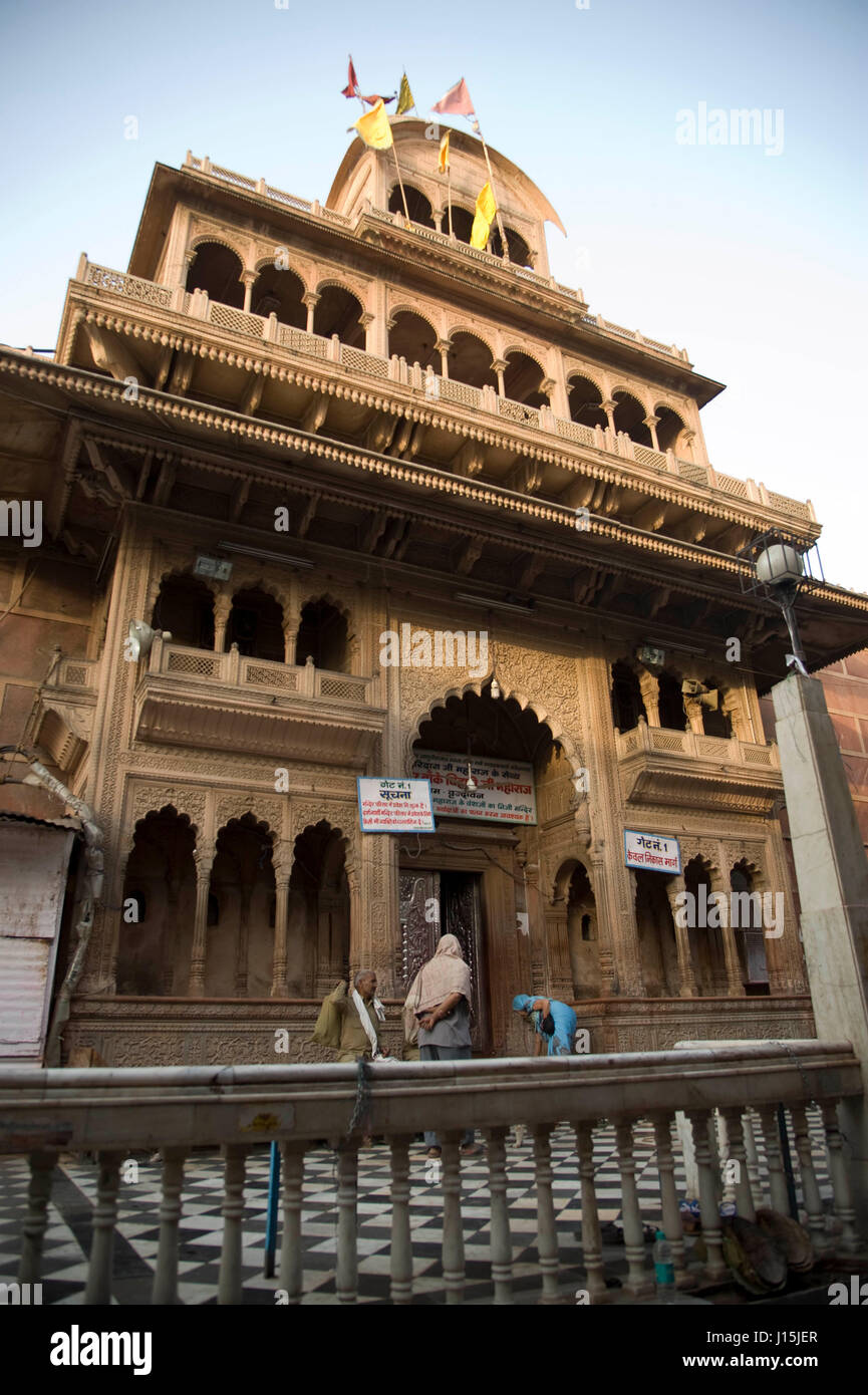 Shri Banke Bihari Temple Vrindavan Uttar Pradesh India Asia Stock 