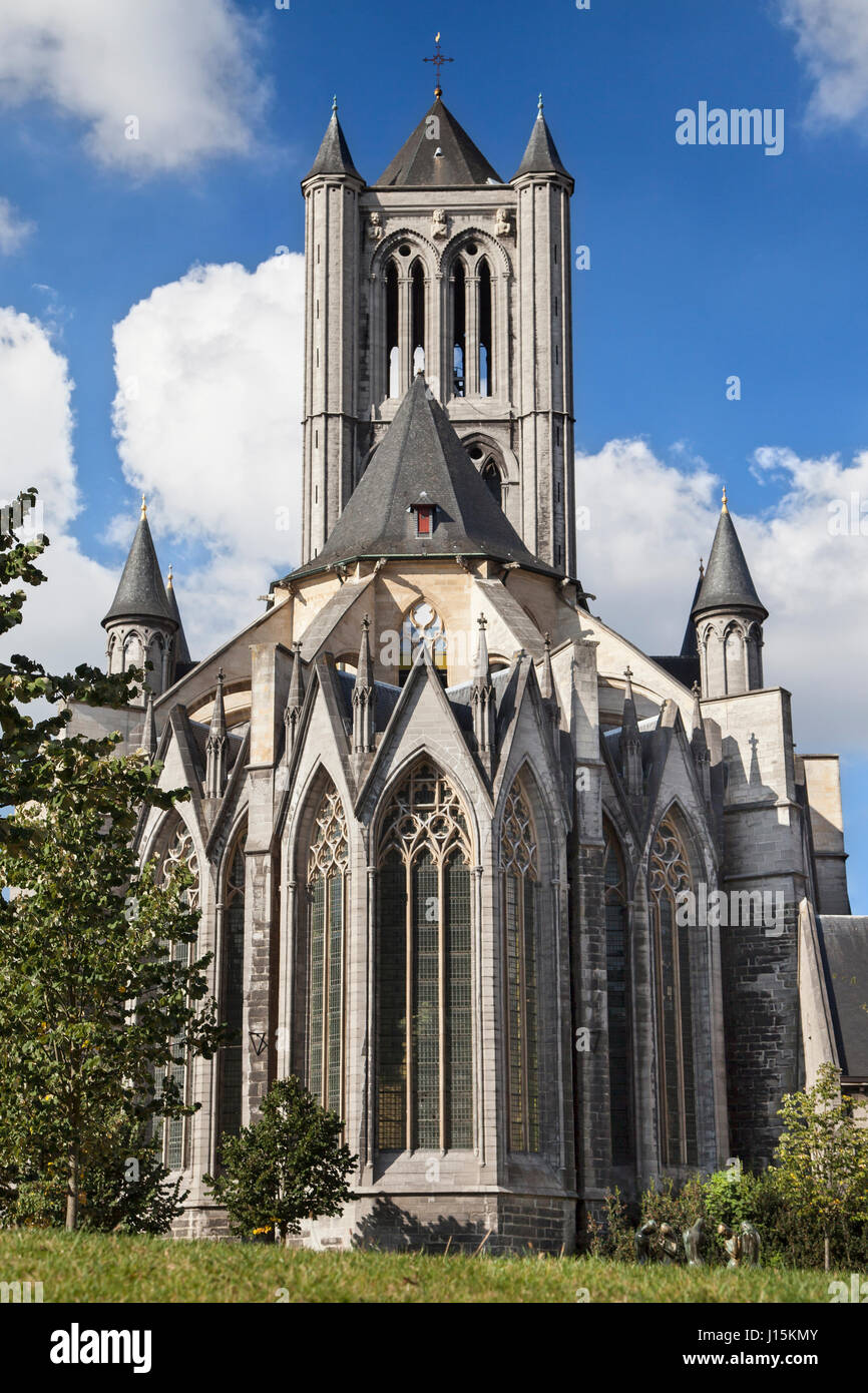 Saint Nicholas Church in Ghent, Belgium. Stock Photo