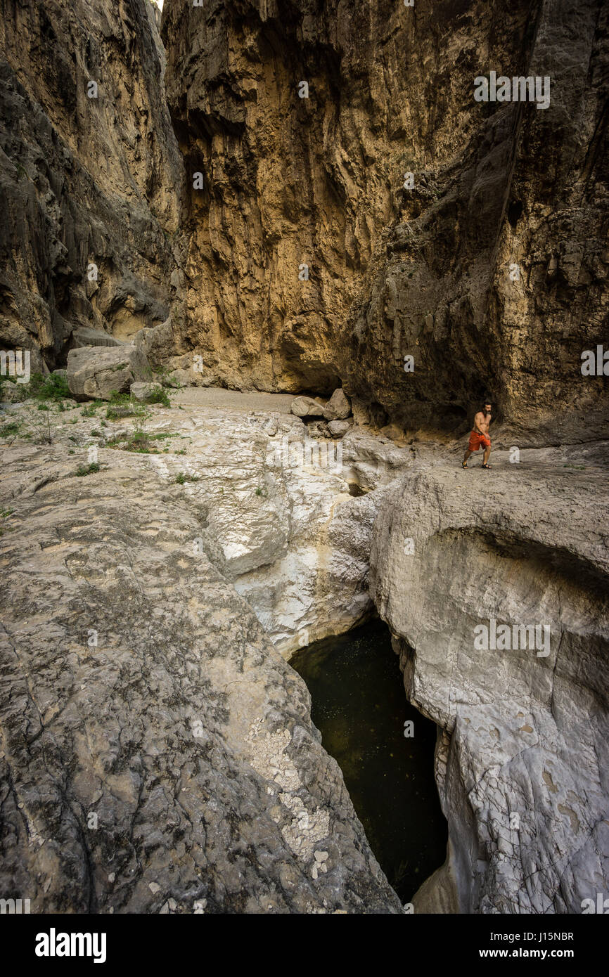 Fern Canyon (a side canyon of Santa Elena canyon), Rio Grande river