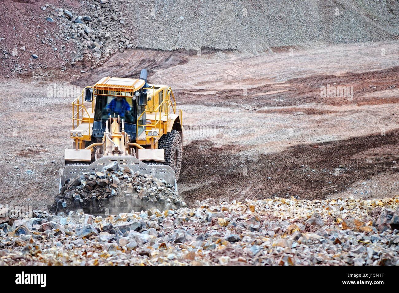 Loading rocks quarry construction hi-res stock photography and images ...