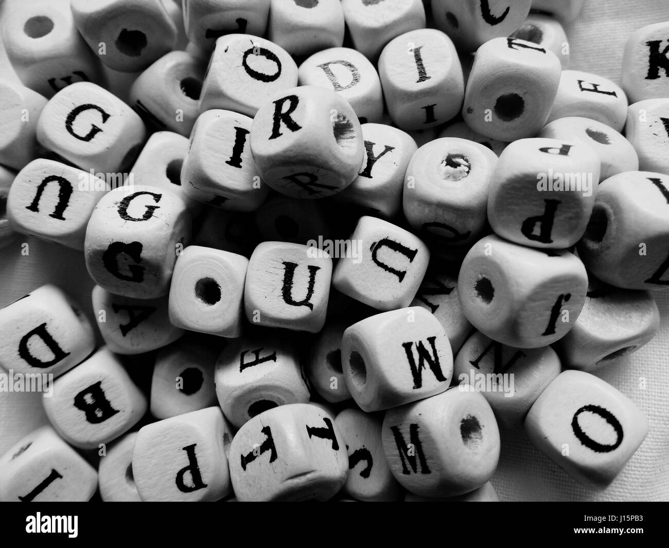 Close-Up Of Wooden Letters Stock Photo