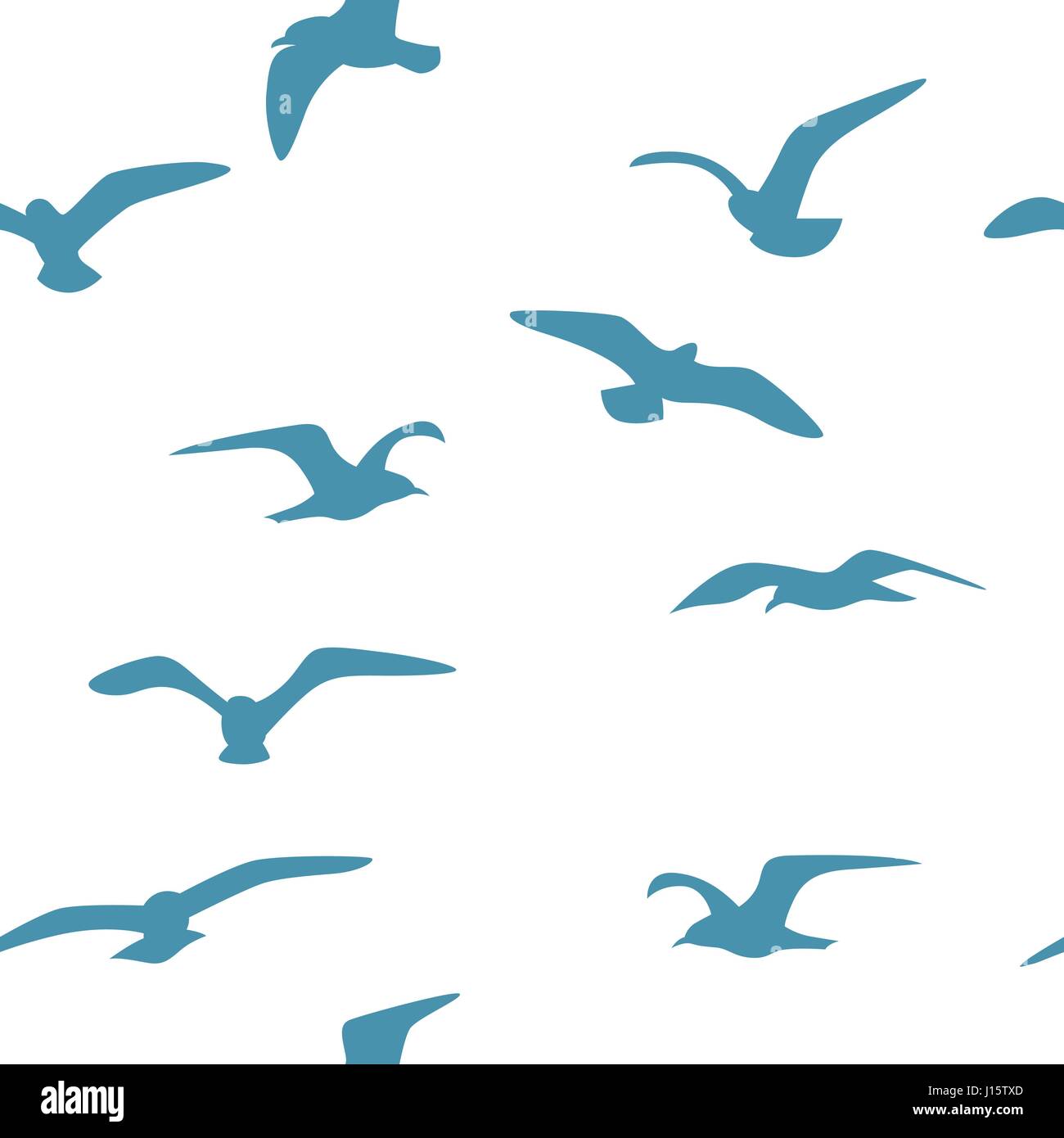Seamless background with birds Stock Vector
