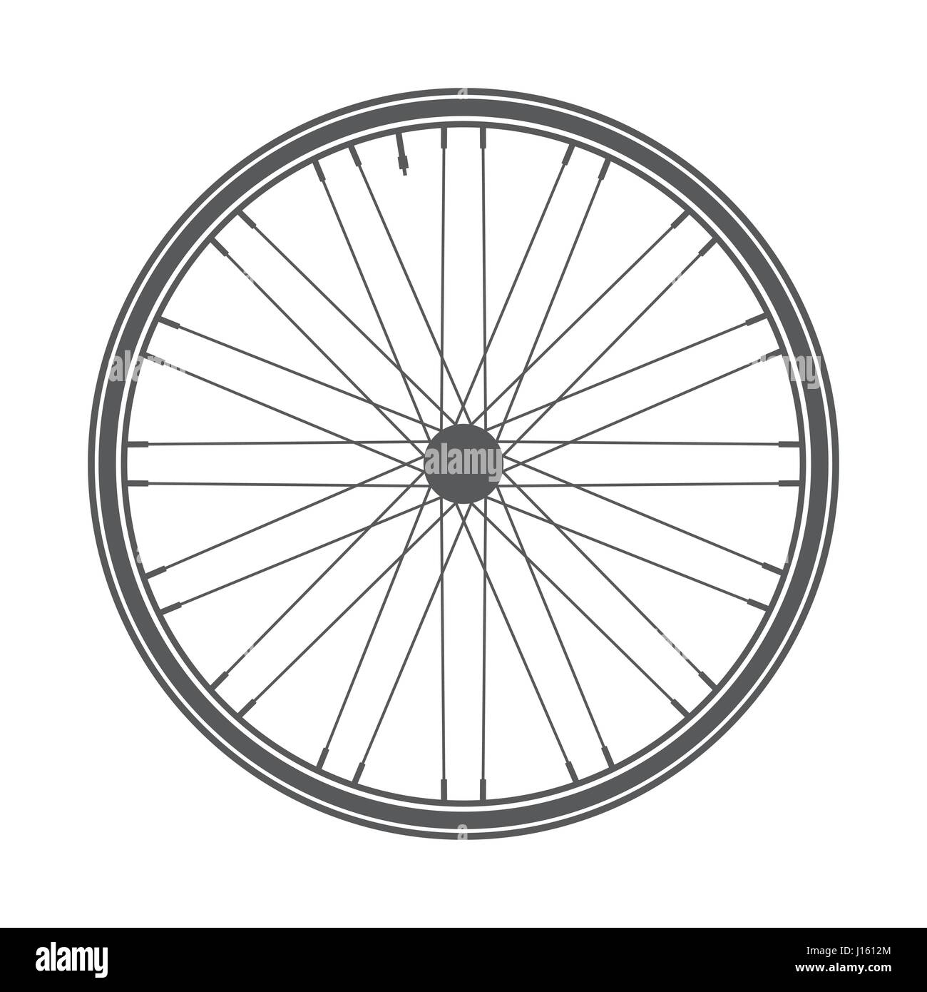 Bicycle wheel symbol,vector. Bike rubber. Mountain tyre. Valve. Fitness
