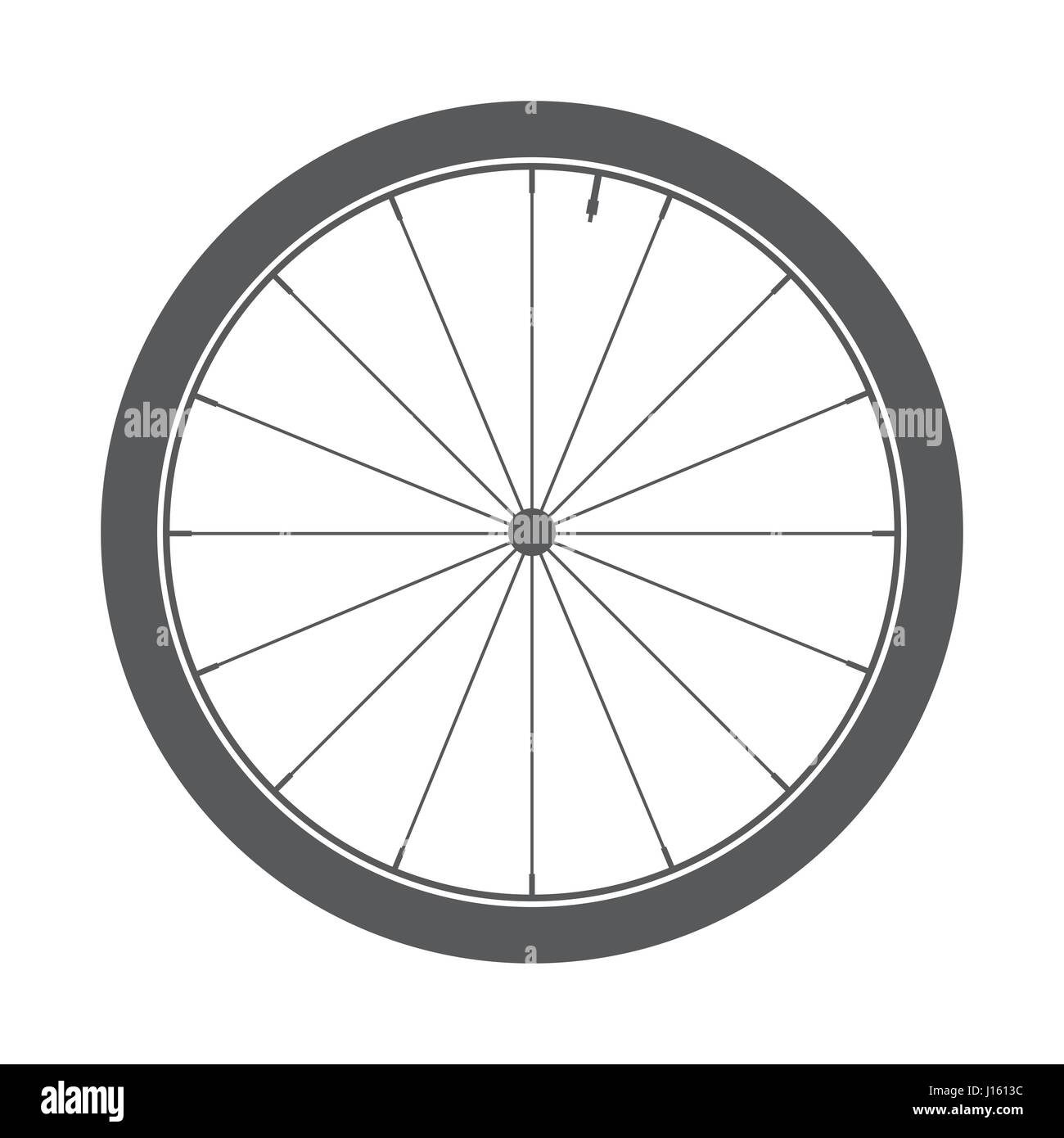Bicycle wheel symbol,vector. Bike rubber. Mountain tyre. Valve. Fitness