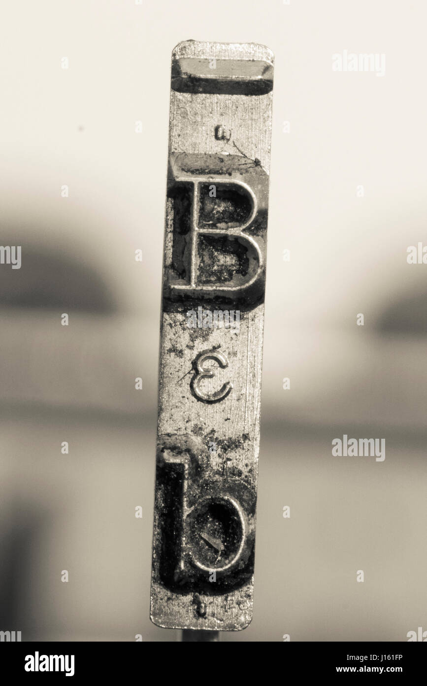 Metallic letter b hires stock photography and images Alamy