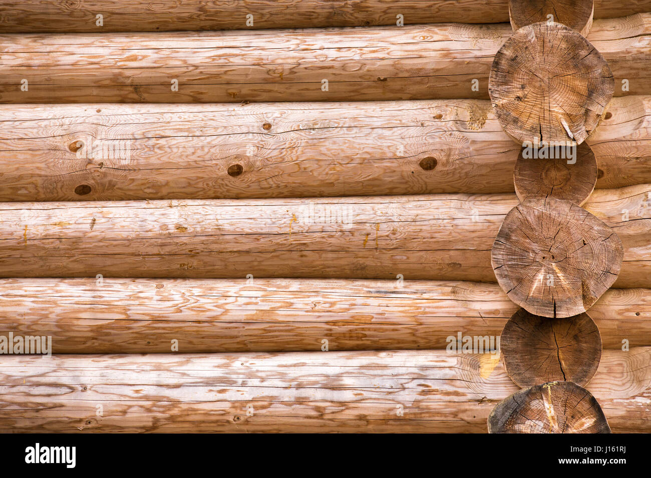 Wooden Wall Of New House Of Yellow Brown Color Wood Texture Stock