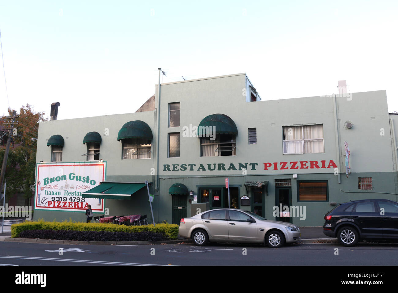 Buon Gusto Italian Restaurant Pizzeria, 368 Abercrombie St, Darlington NSW 2008 Stock Photo