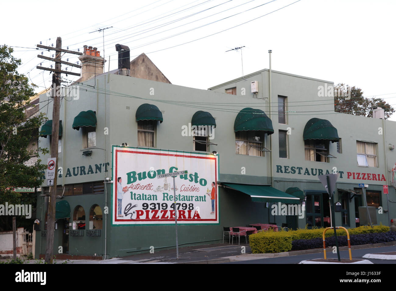 Buon Gusto Italian Restaurant Pizzeria, 368 Abercrombie St, Darlington NSW 2008 Stock Photo