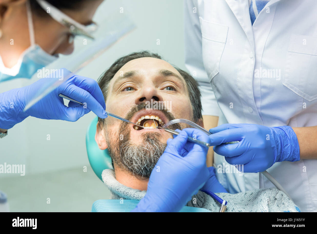 Dentist Using Concave Mirror