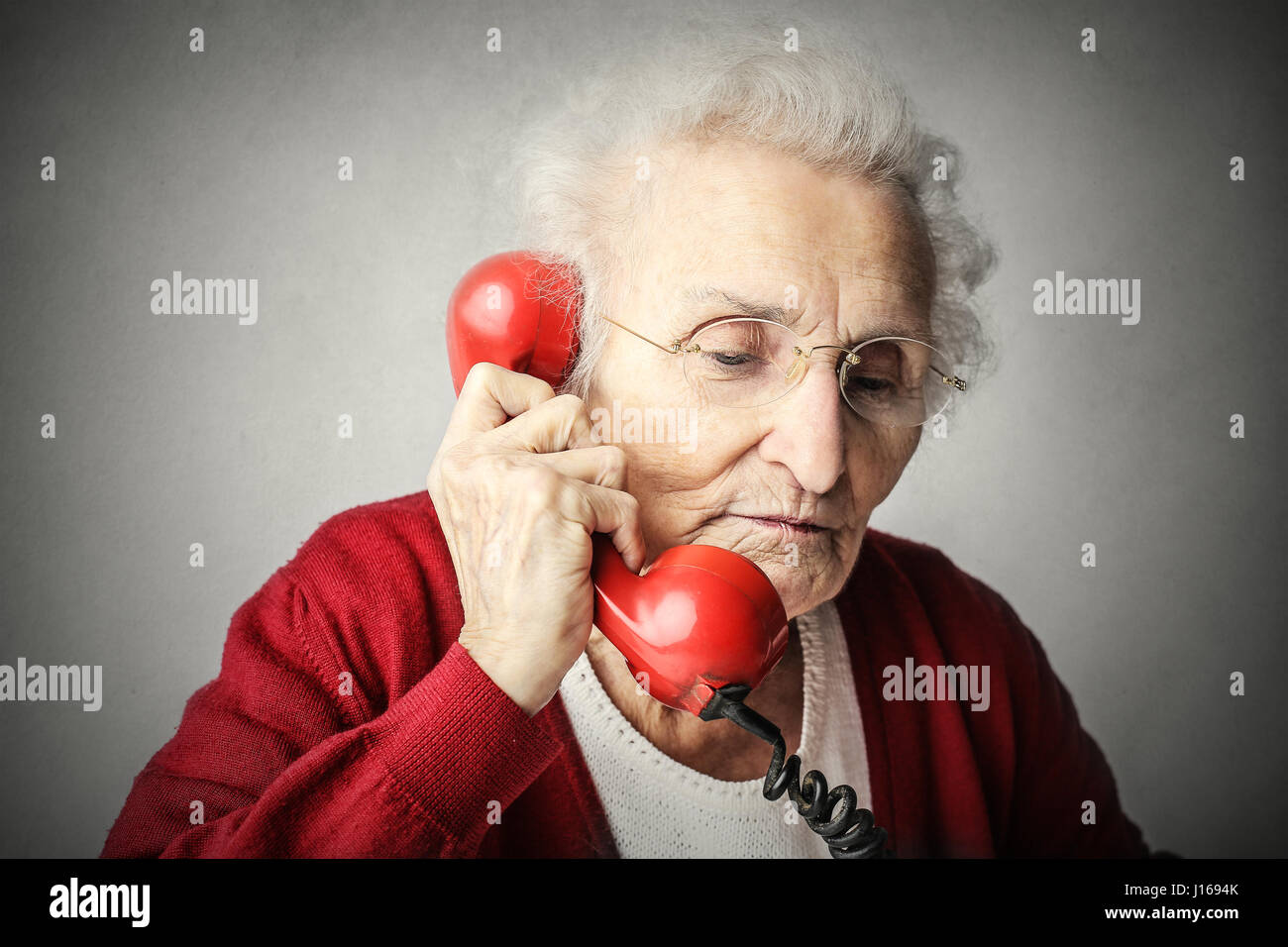 Mature adult lady red hi-res stock photography and images - Alamy
