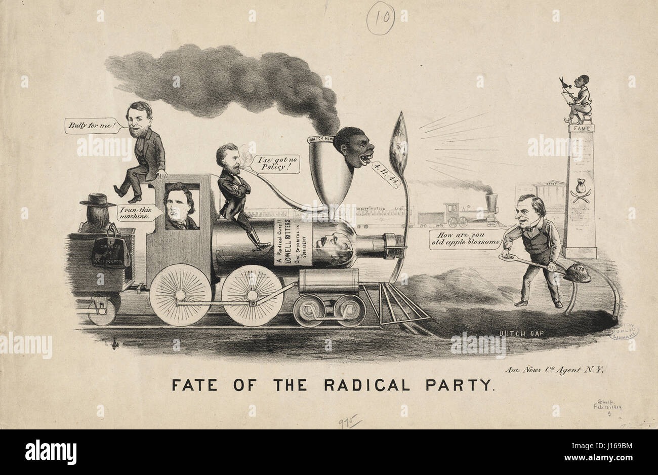 Fate of the radical party Stock Photo